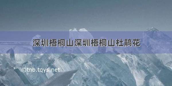 深圳梧桐山深圳梧桐山杜鹃花