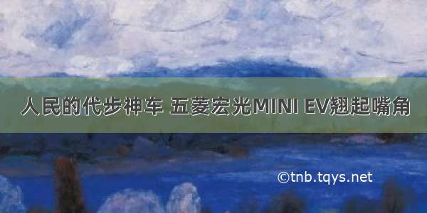 人民的代步神车 五菱宏光MINI EV翘起嘴角