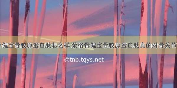 荣格骨健宝骨胶原蛋白肽怎么样 荣格骨健宝骨胶原蛋白肽真的对骨关节有效吗