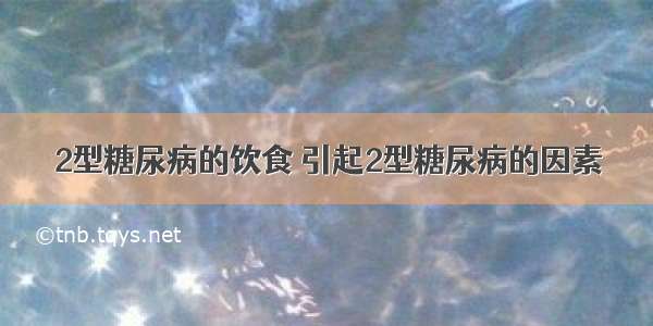 2型糖尿病的饮食 引起2型糖尿病的因素