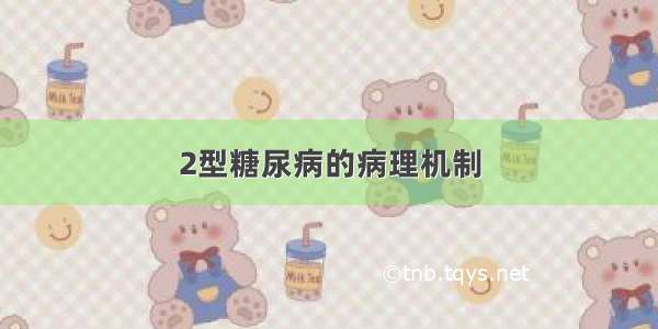 2型糖尿病的病理机制