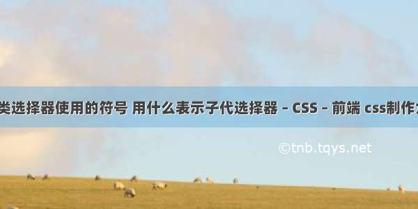 css伪类选择器使用的符号 用什么表示子代选择器 – CSS – 前端 css制作六边形