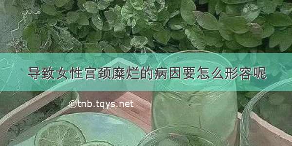 导致女性宫颈糜烂的病因要怎么形容呢