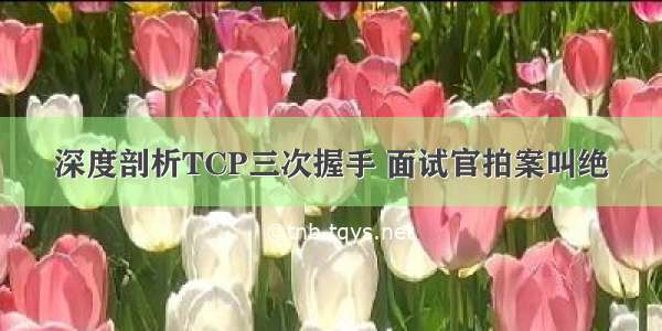 深度剖析TCP三次握手 面试官拍案叫绝