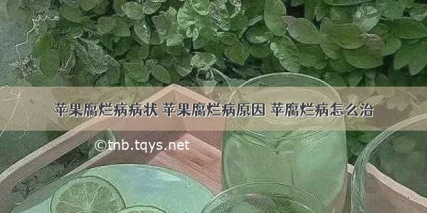 苹果腐烂病病状 苹果腐烂病原因 苹腐烂病怎么治