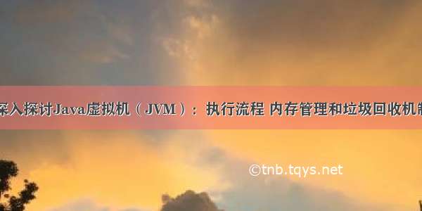 深入探讨Java虚拟机（JVM）：执行流程 内存管理和垃圾回收机制