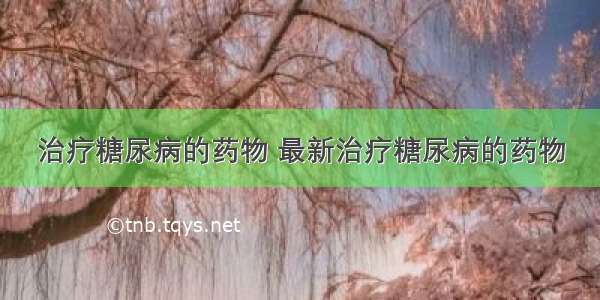 治疗糖尿病的药物 最新治疗糖尿病的药物