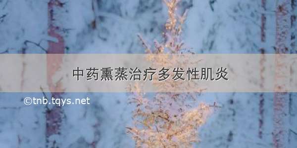 中药熏蒸治疗多发性肌炎