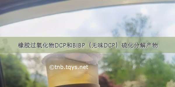 橡胶过氧化物DCP和BIBP（无味DCP）硫化分解产物