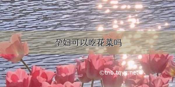 孕妇可以吃花菜吗