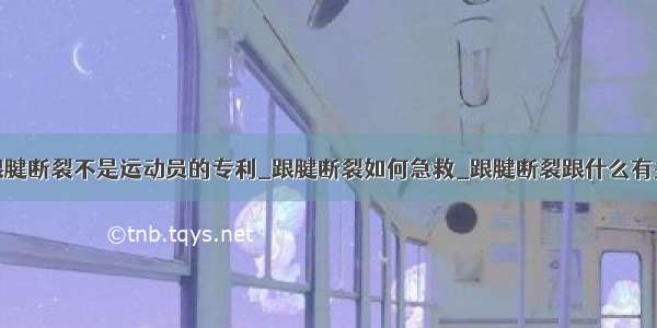 跟腱断裂不是运动员的专利_跟腱断裂如何急救_跟腱断裂跟什么有关