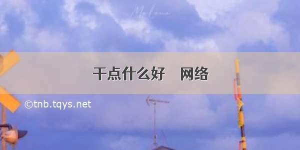 干点什么好 – 网络