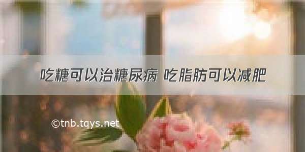 吃糖可以治糖尿病 吃脂肪可以减肥