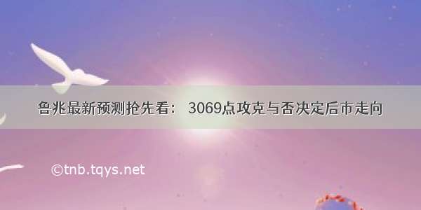 鲁兆最新预测抢先看： 3069点攻克与否决定后市走向