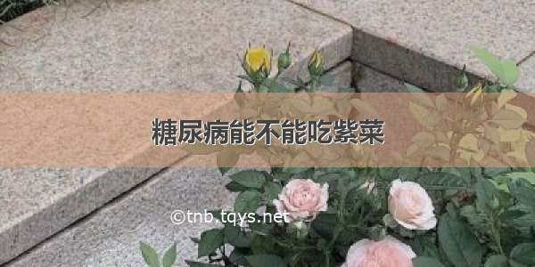 糖尿病能不能吃紫菜