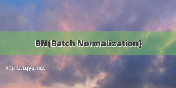 BN(Batch Normalization)