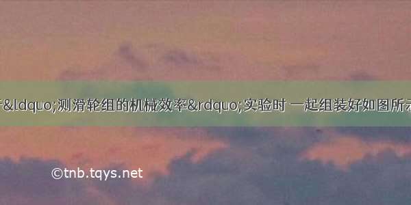 小雪和小红在进行“测滑轮组的机械效率”实验时 一起组装好如图所示的实验装置 她们