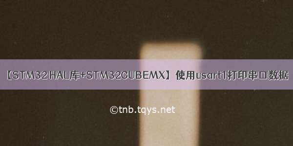 【STM32 HAL库+STM32CUBEMX】使用usart1打印串口数据