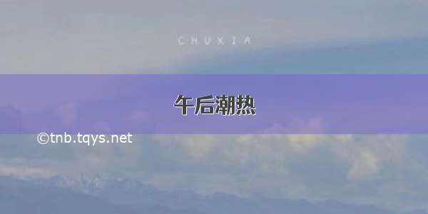 午后潮热