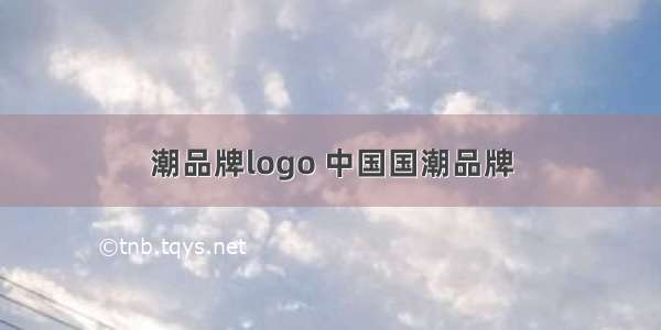 潮品牌logo 中国国潮品牌