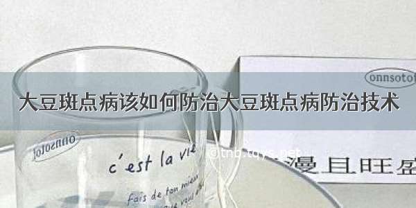 大豆斑点病该如何防治大豆斑点病防治技术