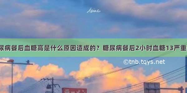 糖尿病餐后血糖高是什么原因造成的？糖尿病餐后2小时血糖13严重吗？