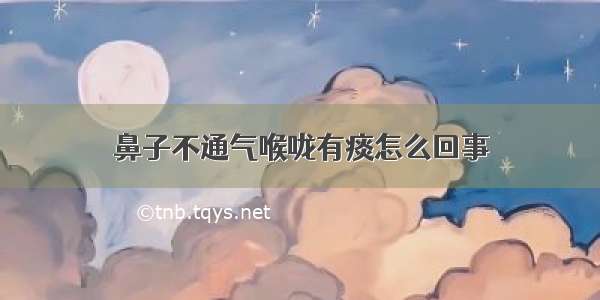 鼻子不通气喉咙有痰怎么回事