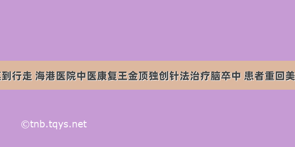 从瘫痪到行走 海港医院中医康复王金顶独创针法治疗脑卒中 患者重回美好生活