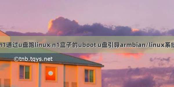 n1通过u盘跑linux n1盒子的uboot u盘引导armbian/linux系统