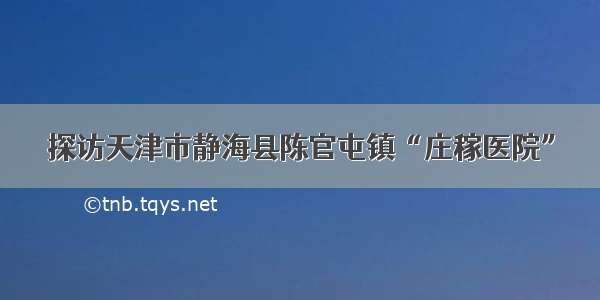 探访天津市静海县陈官屯镇“庄稼医院”