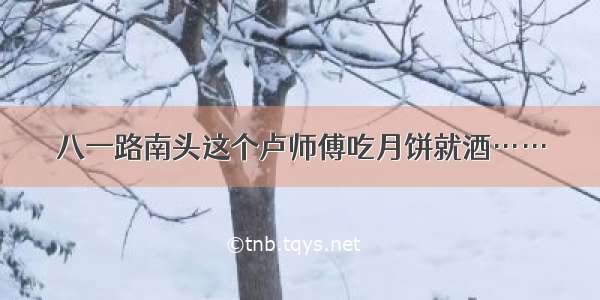 八一路南头这个卢师傅吃月饼就酒……