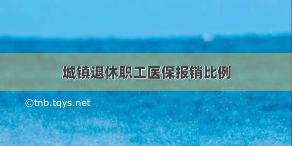 城镇退休职工医保报销比例