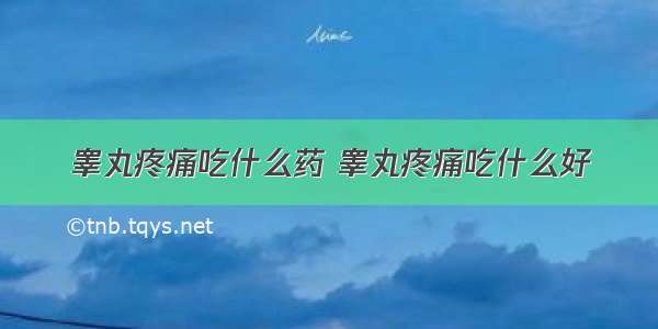 睾丸疼痛吃什么药 睾丸疼痛吃什么好