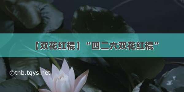 【双花红棍】“四二六双花红棍”