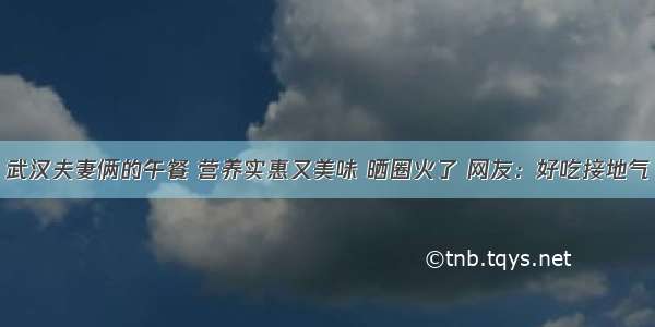 武汉夫妻俩的午餐 营养实惠又美味 晒圈火了 网友：好吃接地气