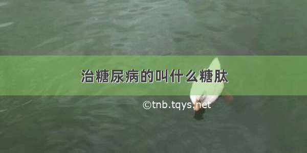 治糖尿病的叫什么糖肽