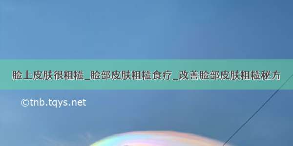 脸上皮肤很粗糙_脸部皮肤粗糙食疗_改善脸部皮肤粗糙秘方