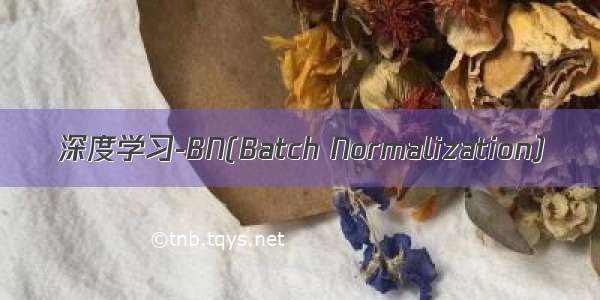 深度学习-BN(Batch Normalization）