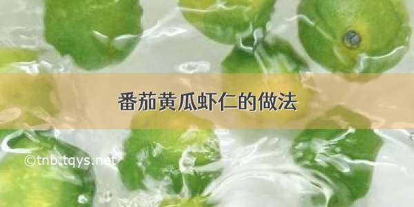 番茄黄瓜虾仁的做法