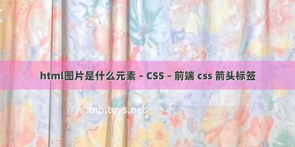 html图片是什么元素 – CSS – 前端 css 箭头标签