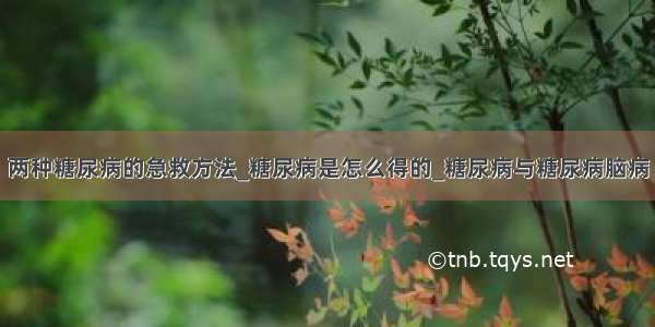 两种糖尿病的急救方法_糖尿病是怎么得的_糖尿病与糖尿病脑病