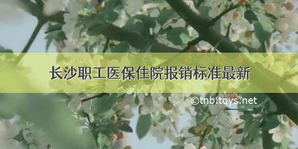 长沙职工医保住院报销标准最新