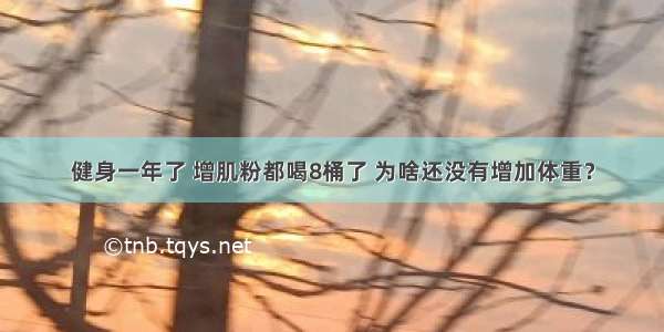 健身一年了 增肌粉都喝8桶了 为啥还没有增加体重？