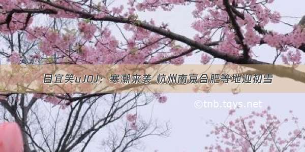 嫮目宜笑uJ0J：寒潮来袭 杭州南京合肥等地迎初雪