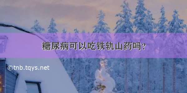 糖尿病可以吃铁轨山药吗？