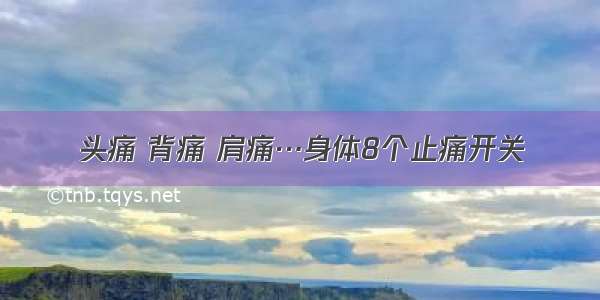 头痛 背痛 肩痛…身体8个止痛开关