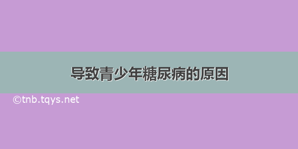 导致青少年糖尿病的原因