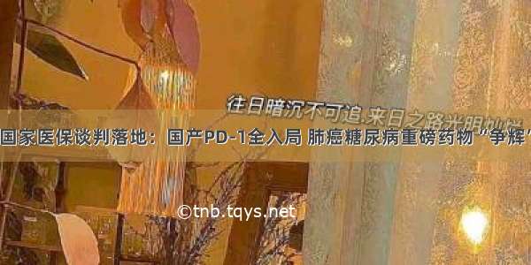 国家医保谈判落地：国产PD-1全入局 肺癌糖尿病重磅药物“争辉”