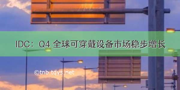 IDC：Q4 全球可穿戴设备市场稳步增长