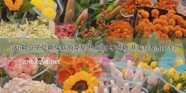 这6种豆子是糖尿病的克星 热量低 不升糖 并发症都怕它们